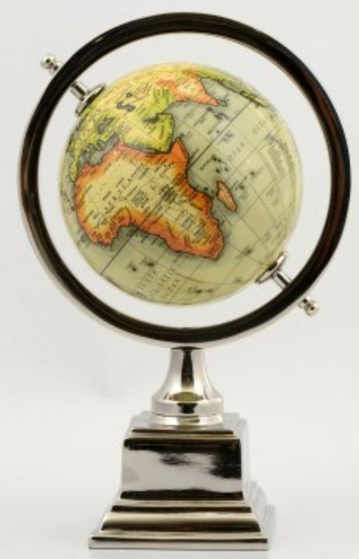 Dünya Haritası Küre - 5 İnç Dekoratif Dünya Haritası