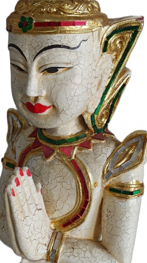 El Yapımı Dekoratif Ahşap Buda Biblosu