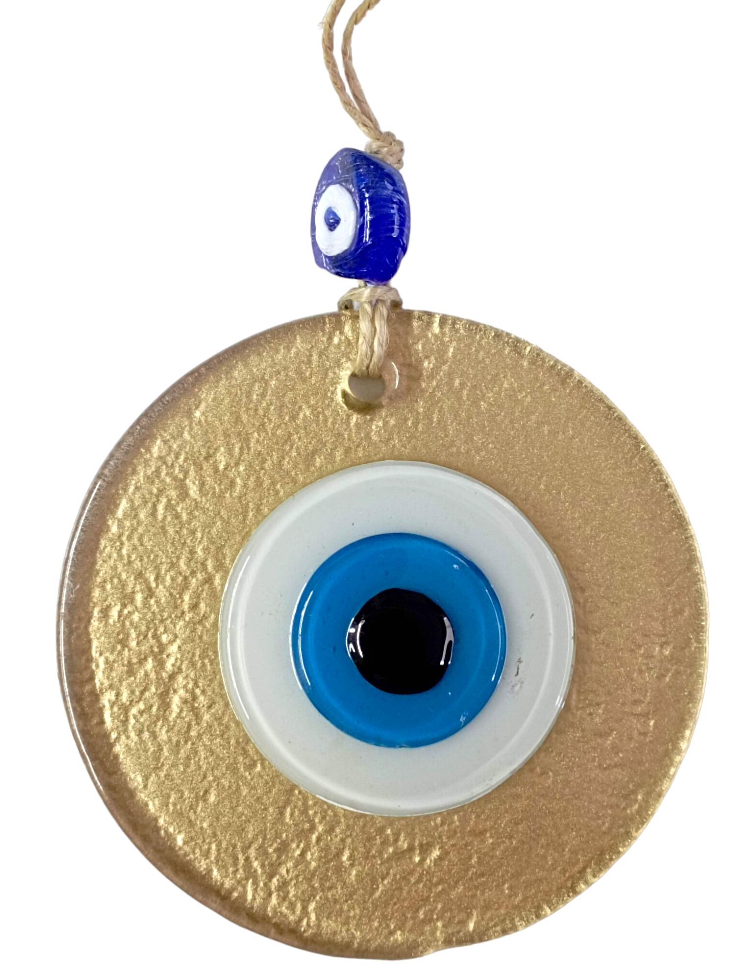 Mini Boy Gold Nazar Boncuklu Duvar Süsü 10 Cm Cam Duvar Dekoru Mini Boy Gold Nazar Boncuklu Duvar Süsü 10 Cm Cam Duvar Dekoru