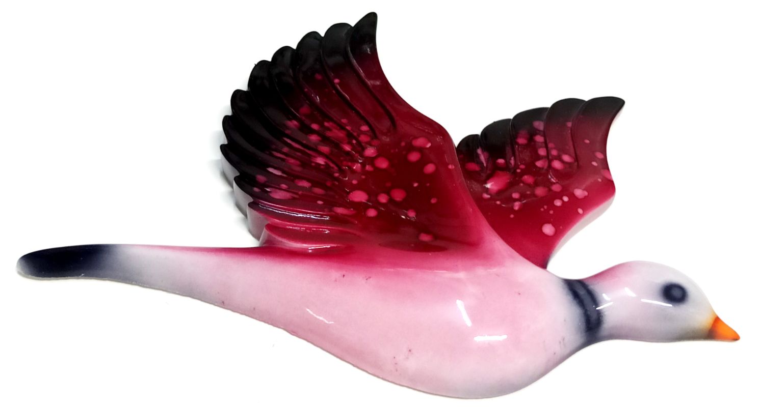 Dekoratif Pembe Renk Üç Martı Seramik Duvar Süsü Dekoratif Pembe Renk Üç Martı Seramik Duvar Süsü